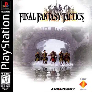 Box art of the original PlayStation version of Final Fantasy Tactics.
