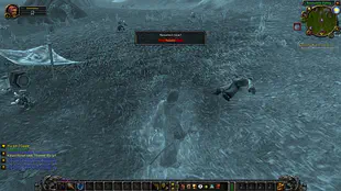 Screenshot of the WoW interface, with a dialog box asking “Resurrect now?”